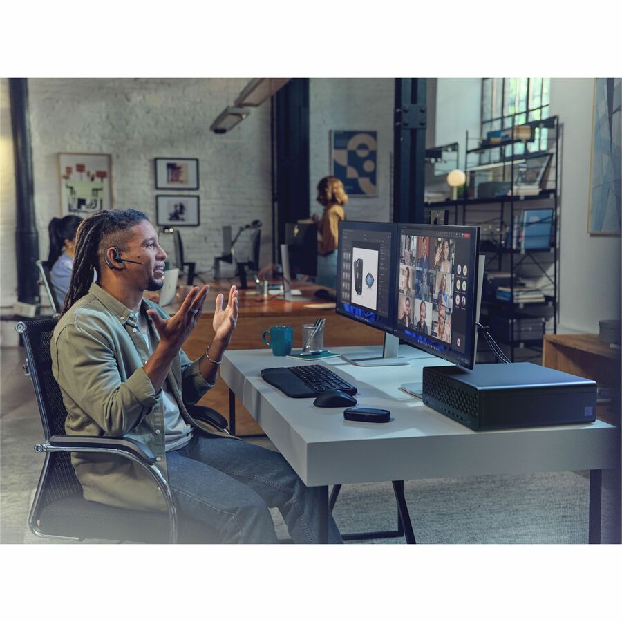 Life-Style Image for HP EliteDesk 8 G1i Desktop Computer - Intel Core Ultra 7 15th Gen 265 - vPro Technology - 32 GB - 1 TB SSD - Small Form Factor - Jack Black - Smart Buy