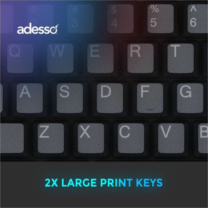 Alternate-Image3 Image for Adesso EasyTouch 130 Full Sized Wired Mechanical Keyboard With CoPilot AI Hotkey