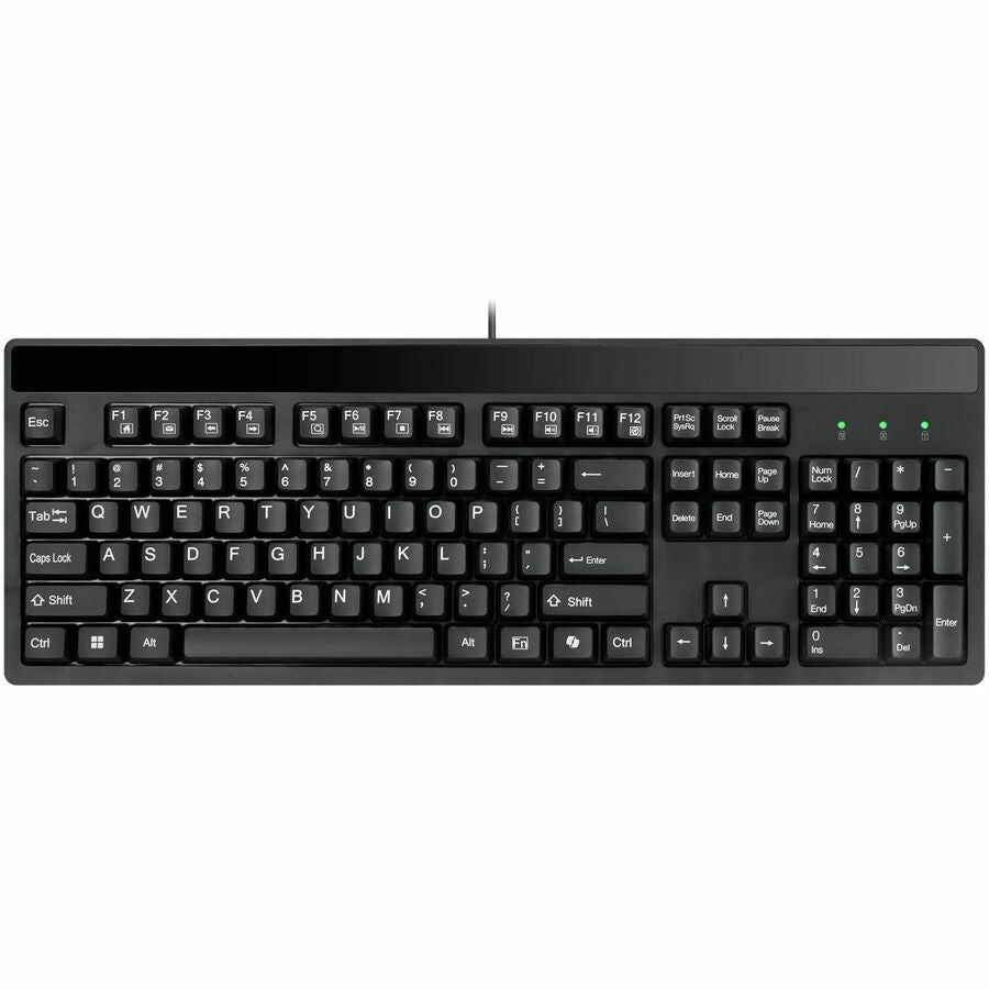Top Image for Adesso EasyTouch 130 Full Sized Wired Mechanical Keyboard With CoPilot AI Hotkey