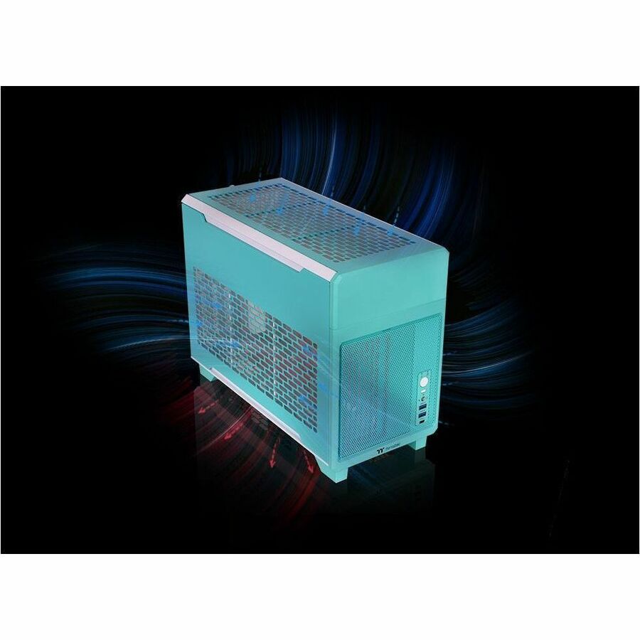 Alternate-Image6 Image for Thermaltake TR100 Mint Strawberry Mini Tower Chassis
