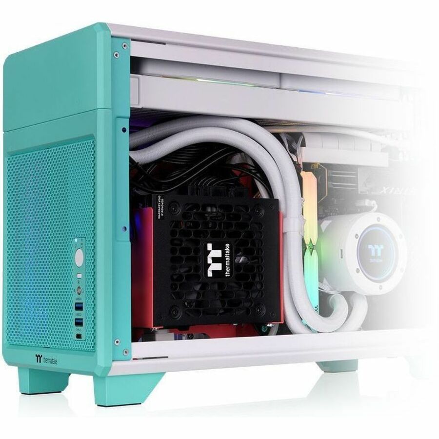 Alternate-Image4 Image for Thermaltake TR100 Mint Strawberry Mini Tower Chassis