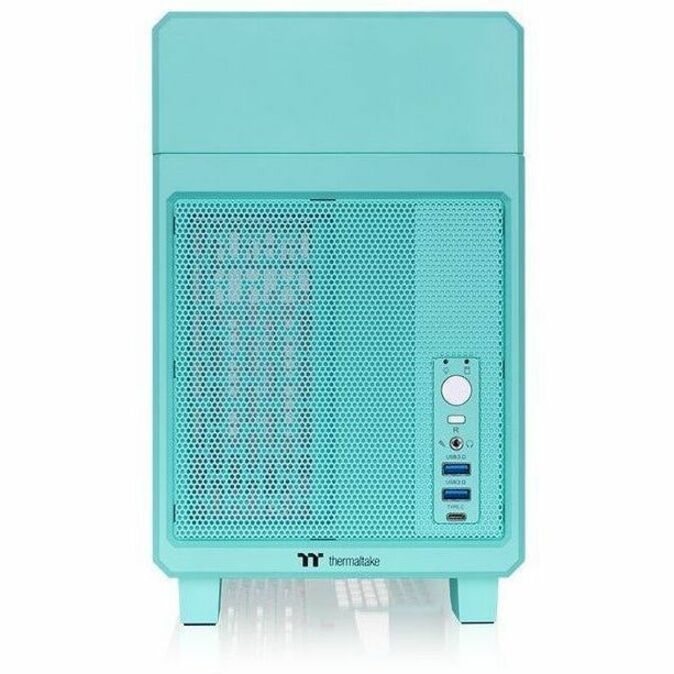 Front Image for Thermaltake TR100 Mint Strawberry Mini Tower Chassis