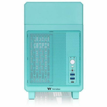 Front Image for Thermaltake TR100 Mint Strawberry Mini Tower Chassis