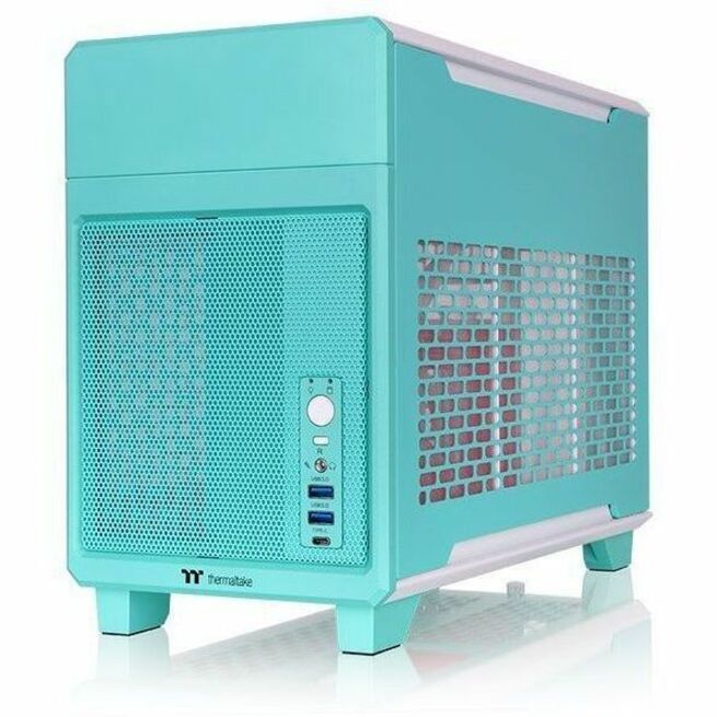 Left Image for Thermaltake TR100 Mint Strawberry Mini Tower Chassis