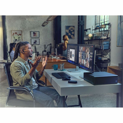 Life-Style Image for HP EliteDesk 8 G1i Desktop Computer - Intel Core Ultra 5 235 - vPro Technology - 32 GB - 512 GB SSD - Small Form Factor - Jack Black - Smart Buy