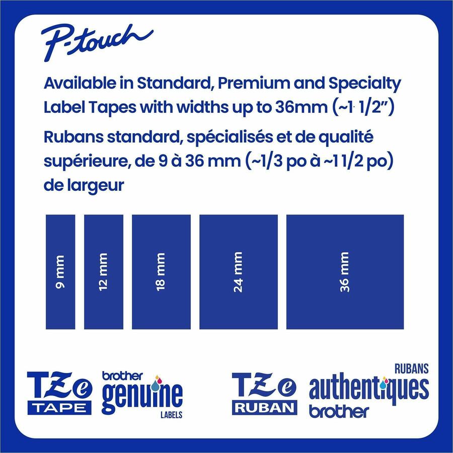 Alternate-Image4 Image for Brother Genuine P-touch TZe731 BK on GRN Label Tape, Laminated, 12mmX8m