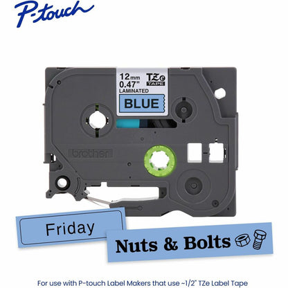 Alternate-Image1 Image for Brother Genuine P-touch TZe531 BK on BK Label Tape, Laminated, 12mmX8m