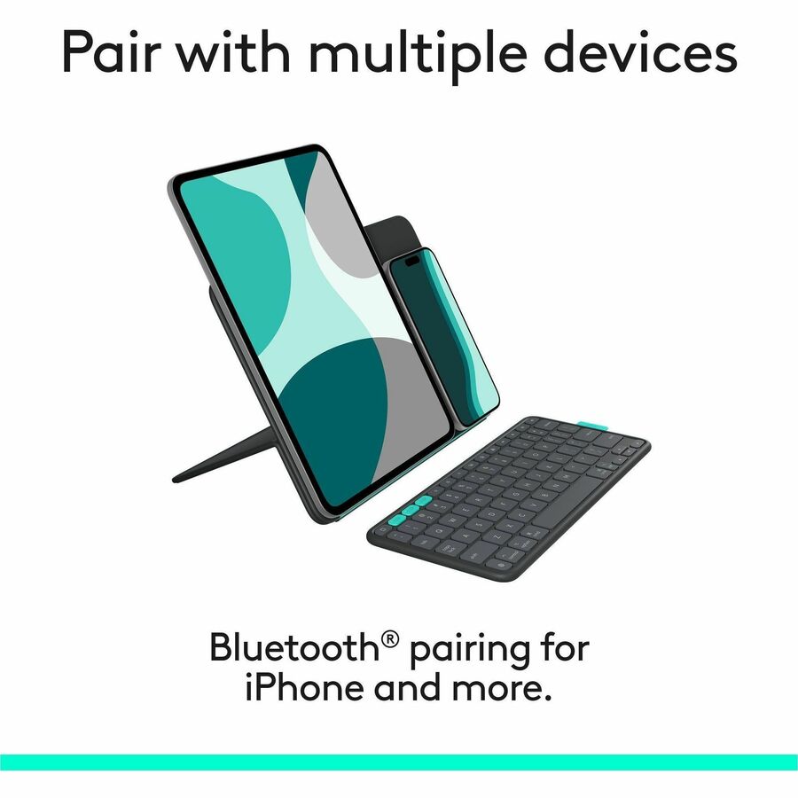 Alternate-Image5 Image for Logitech Flip Folio Keyboard Case for iPad Pro 11-inch (M4 & M5) & iPad Air 11-inch (M2 & M3)(5th Gen - 2024), Graphite