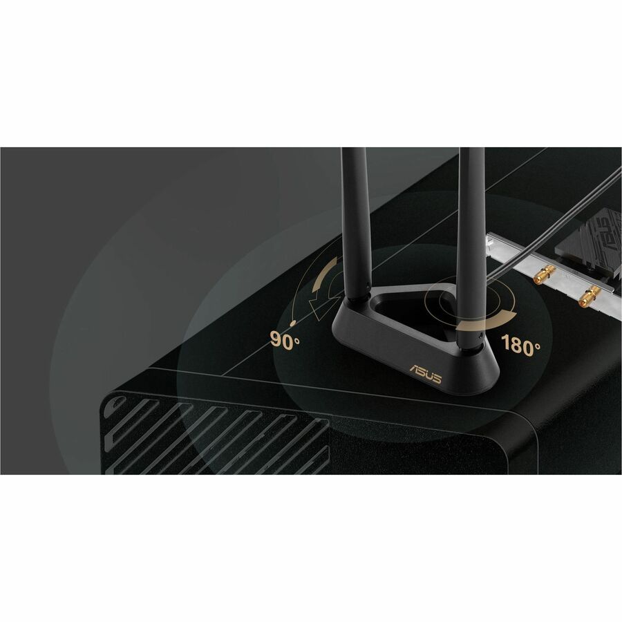 Alternate-Image4 Image for Asus PCE-BE90BT IEEE 802.11be Bluetooth 5.4 Tri Band Wi-Fi/Bluetooth Combo Adapter for Router, Desktop Computer