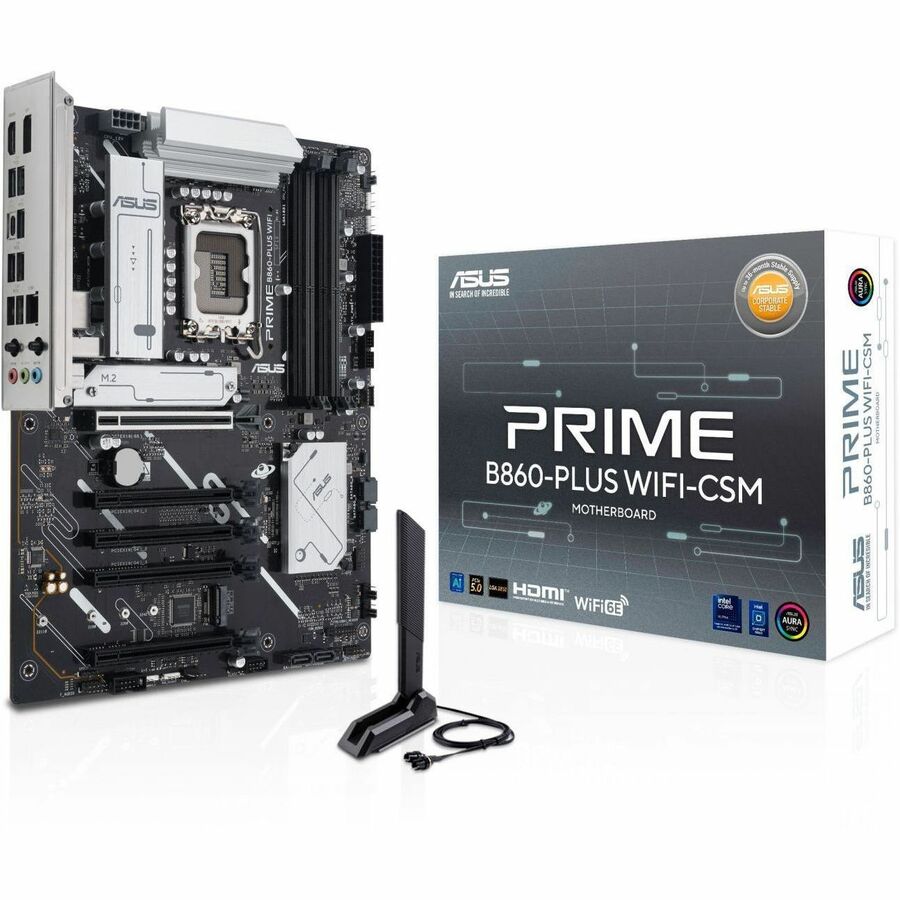 Alternate-Image6 Image for Asus Prime B860-PLUS WIFI-CSM Desktop Motherboard - Intel B860 Chipset - Socket LGA-1851 - ATX