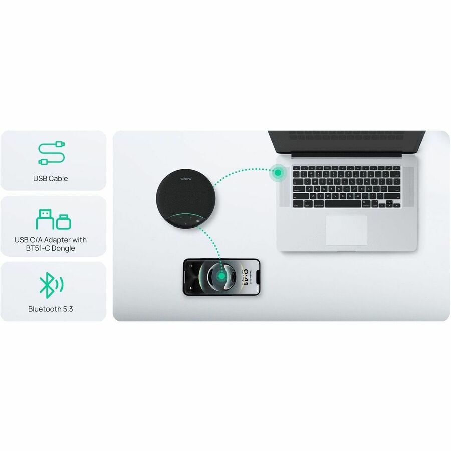 Alternate-Image2 Image for SP92 Bluetooth Speakerphone