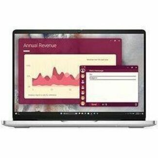 Front Image for Dell Pro 14 PC14250 14" Notebook - Full HD Plus - 60 Hz - Intel Core Ultra 5 235U - vPro Technology - 16 GB - 512 GB SSD - English (US) Keyboard - Platinum Silver