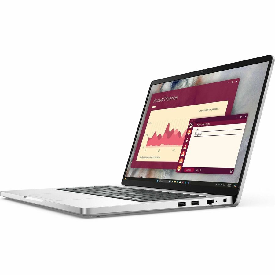 Left Image for Dell Pro 14 PC14250 14" Notebook - Full HD Plus - 60 Hz - Intel Core 5 120U - 16 GB - 512 GB SSD - English (US) Keyboard - Magnetite