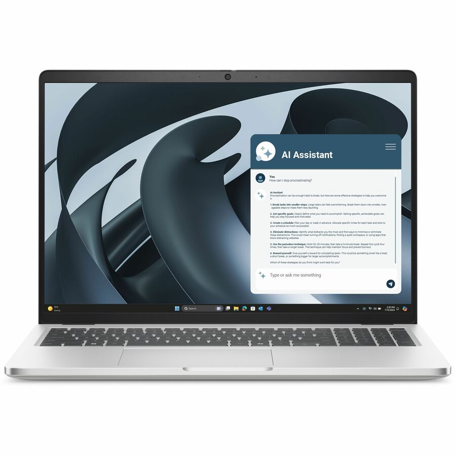 Front Image for Dell Pro 16 Plus PB16255 16" Notebook - Full HD Plus - 60 Hz - AMD Ryzen 7 PRO 250 - 16 GB - 512 GB SSD - English (US) Keyboard - Magnetite