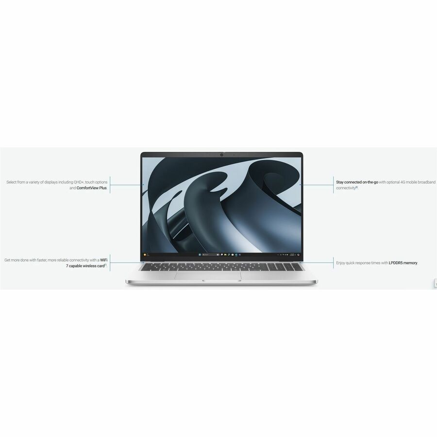 Alternate-Image7 Image for Dell Pro 16 Plus PB16255 16" Copilot+ PC Notebook - Full HD Plus - 60 Hz - AMD Ryzen AI 7 PRO 350 - 32 GB - 512 GB SSD - English (US) Keyboard - Platinum Silver