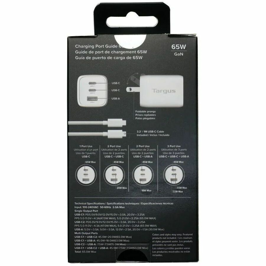Alternate-Image7 Image for Targus&reg; 65W Multi-Port GaN Wall Charger
