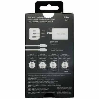Alternate-Image7 Image for Targus&reg; 65W Multi-Port GaN Wall Charger
