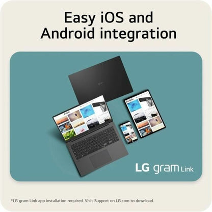 Alternate-Image5 Image for LG gram Pro 16T90TP-K.AAB4U1 16" Touchscreen Convertible 2 in 1 Notebook - WQXGA+ - 120 Hz - Intel Core Ultra 7 255H - Intel Evo Platform - 16 GB - 1 TB SSD - Obsidian Black