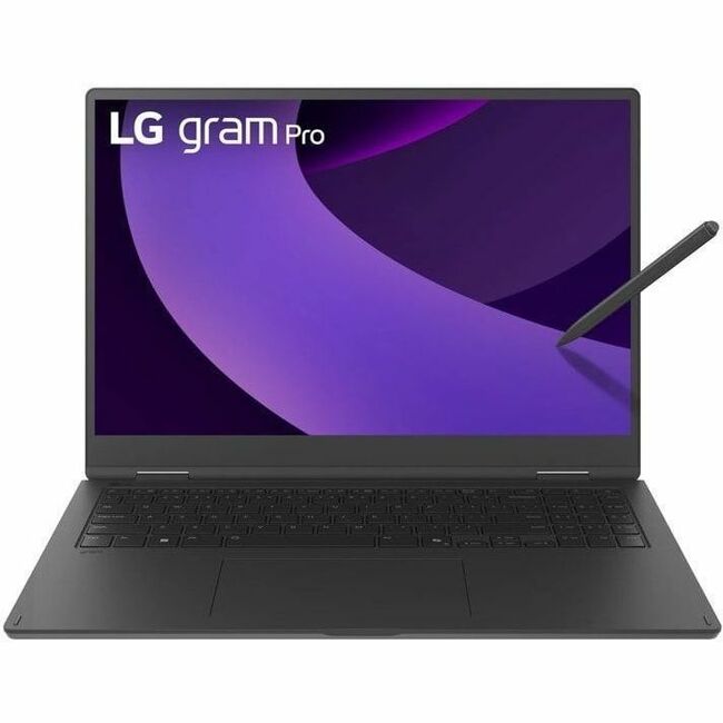 Main Image for LG gram Pro 16T90TP-K.AAB4U1 16" Touchscreen Convertible 2 in 1 Notebook - WQXGA+ - 120 Hz - Intel Core Ultra 7 255H - Intel Evo Platform - 16 GB - 1 TB SSD - Obsidian Black