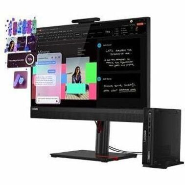 Alternate-Image2 Image for Lenovo ThinkCentre M70q Gen 6 13A40027US Desktop Computer - Intel Core Ultra 5 225T - 32 GB - 512 GB SSD - Tiny - Black