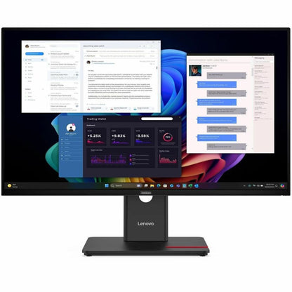 Front Image for Lenovo ThinkVision T27UD-40 27" Class 4K UHD LED Monitor - 16:9 - Eclipse Black
