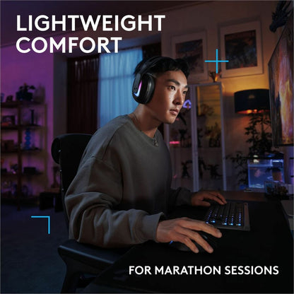 Alternate-Image5 Image for Logitech G522 LIGHTSPEED Wireless Gaming Headset, LIGHTSYNC RGB, Full Bandwidth Mic, Advanced Synchronized Audio, Tri-Connectivity with LIGHTSPEED, Bluetooth, Black