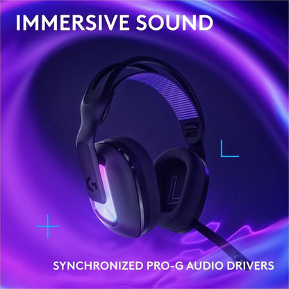 Alternate-Image3 Image for Logitech G522 LIGHTSPEED Wireless Gaming Headset, LIGHTSYNC RGB, Full Bandwidth Mic, Advanced Synchronized Audio, Tri-Connectivity with LIGHTSPEED, Bluetooth, Black