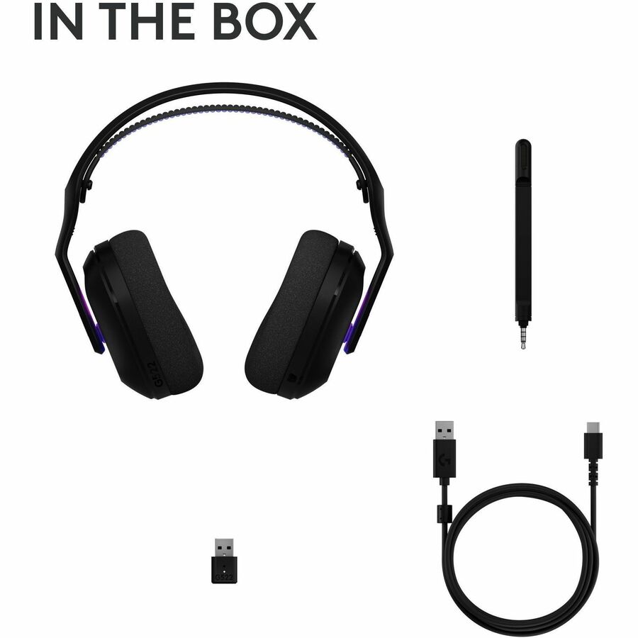 Alternate-Image8 Image for Logitech G522 LIGHTSPEED Wireless Gaming Headset, LIGHTSYNC RGB, Full Bandwidth Mic, Advanced Synchronized Audio, Tri-Connectivity with LIGHTSPEED, Bluetooth, Black