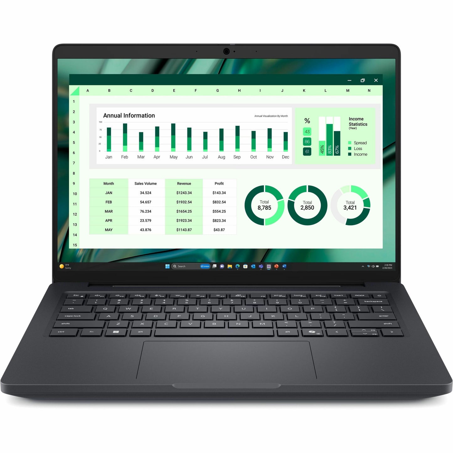 Main Image for Dell Pro Max MC14250 14" Touchscreen Copilot+ PC Notebook - Full HD Plus - 60 Hz - Intel Core Ultra 7 255H - 16 GB - 512 GB SSD - English (US) Keyboard