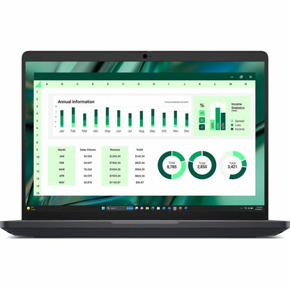 Front Image for Dell Pro Max MC14250 14" Touchscreen Copilot+ PC Notebook - Full HD Plus - 60 Hz - Intel Core Ultra 7 255H - 16 GB - 512 GB SSD - English (US) Keyboard