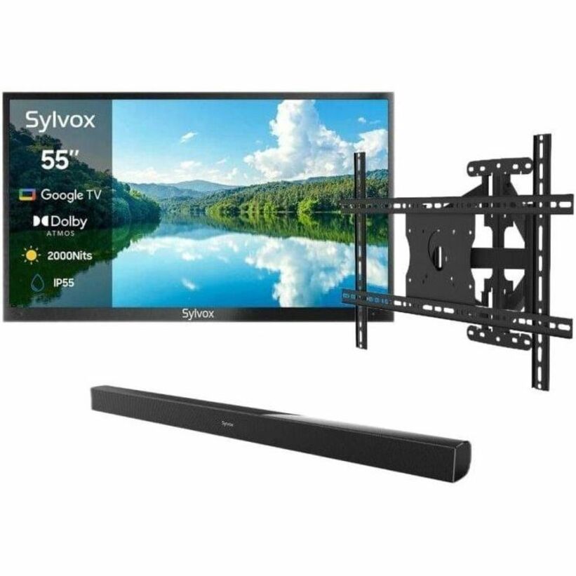 Alternate-Image2 Image for SYLVOX Pool Pro 2.0 OT55A2KHGF 55" Smart LED-LCD TV 2024 - 4K UHDTV - High Dynamic Range (HDR) - Black
