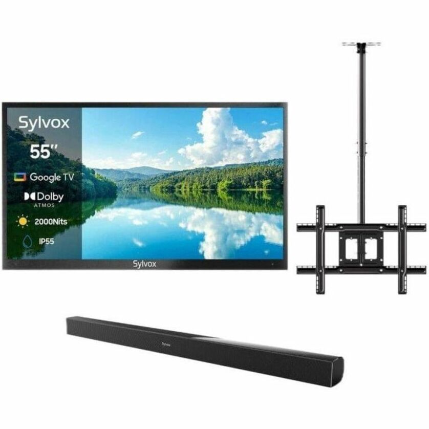 Alternate-Image3 Image for SYLVOX Pool Pro 2.0 OT55A2KHGF 55" Smart LED-LCD TV 2024 - 4K UHDTV - High Dynamic Range (HDR) - Black