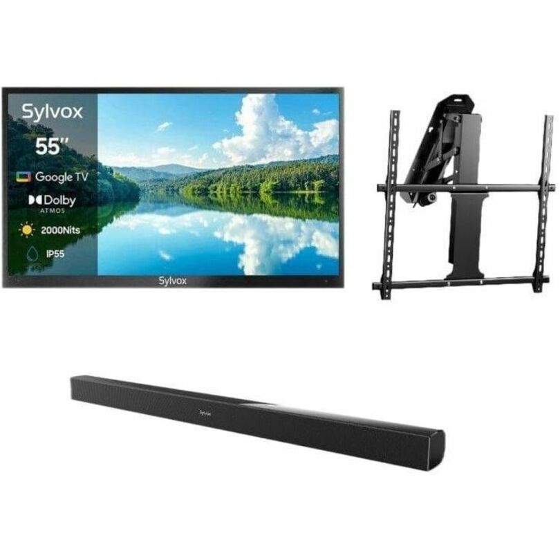 Alternate-Image6 Image for SYLVOX Pool Pro 2.0 OT55A2KHGF 55" Smart LED-LCD TV 2024 - 4K UHDTV - High Dynamic Range (HDR) - Black