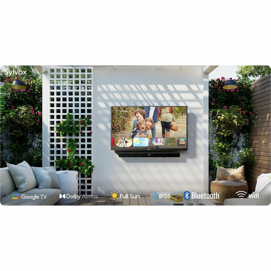 Alternate-Image1 Image for SYLVOX Pool Pro 2.0 OT75A2KHGF 75" Smart LED-LCD TV 2024 - 4K UHDTV - High Dynamic Range (HDR) - Black