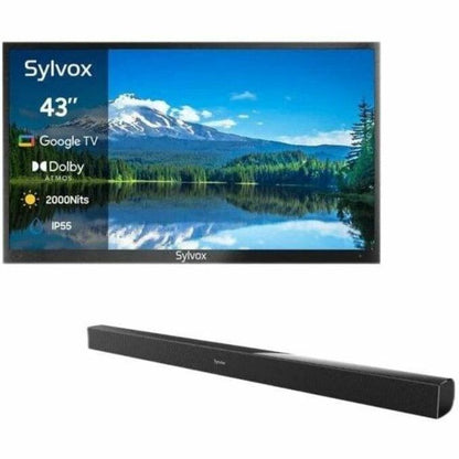 Alternate-Image5 Image for SYLVOX Pool Pro 2.0 OT43A2KHGF 43" Smart LED-LCD TV 2024 - 4K UHDTV - High Dynamic Range (HDR) - Black