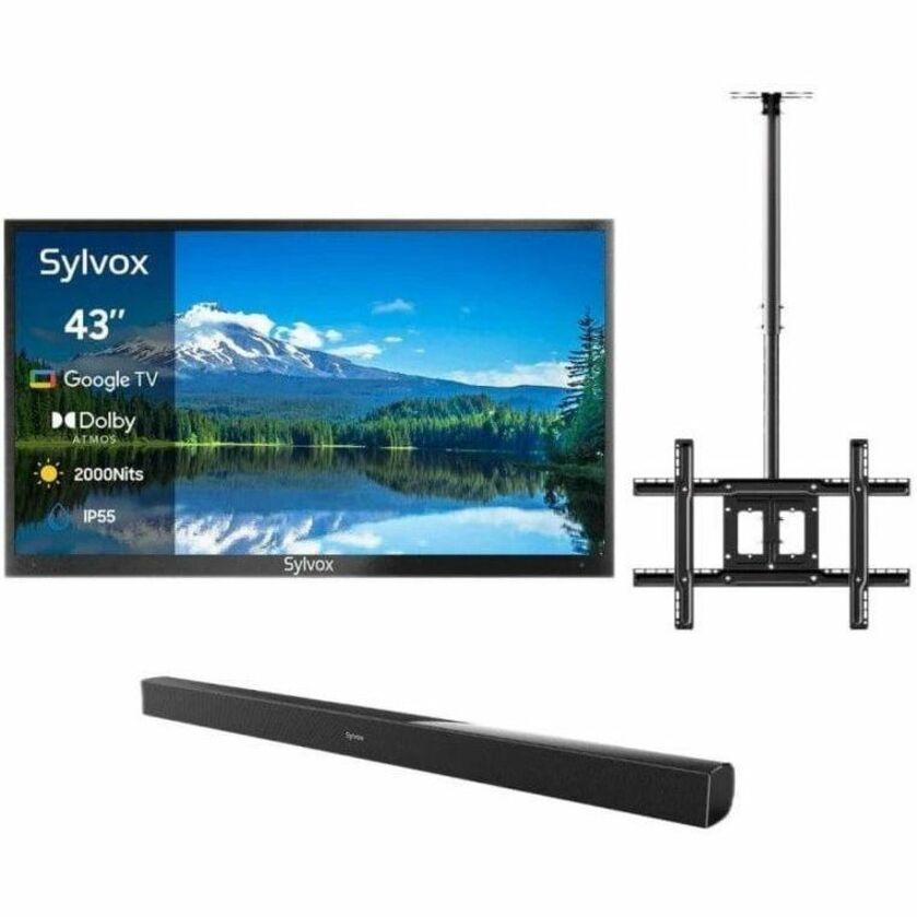 Alternate-Image4 Image for SYLVOX Pool Pro 2.0 OT43A2KHGF 43" Smart LED-LCD TV 2024 - 4K UHDTV - High Dynamic Range (HDR) - Black