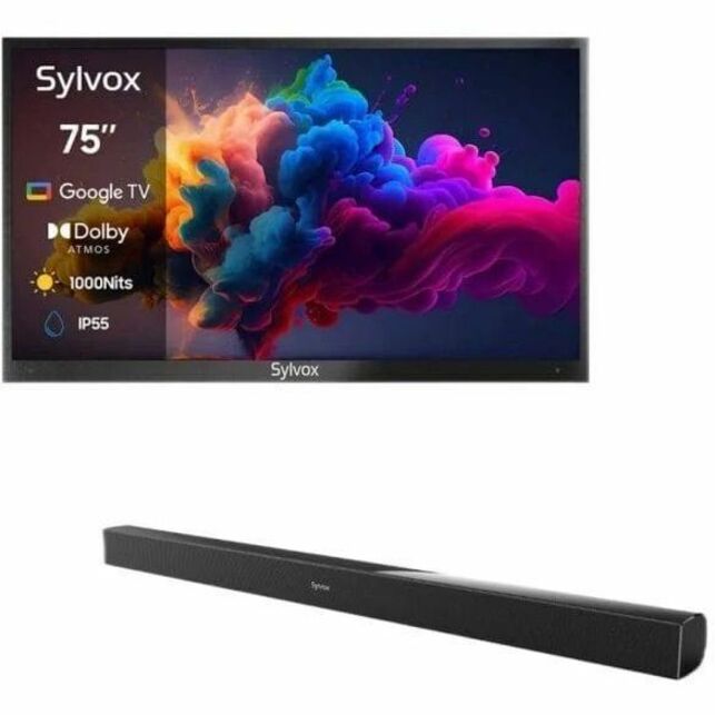 Alternate-Image5 Image for SYLVOX Deck Pro QLED 2.0 OQ75A2KHGD 75" Smart LED-LCD TV 2024 - 4K UHDTV - High Dynamic Range (HDR)