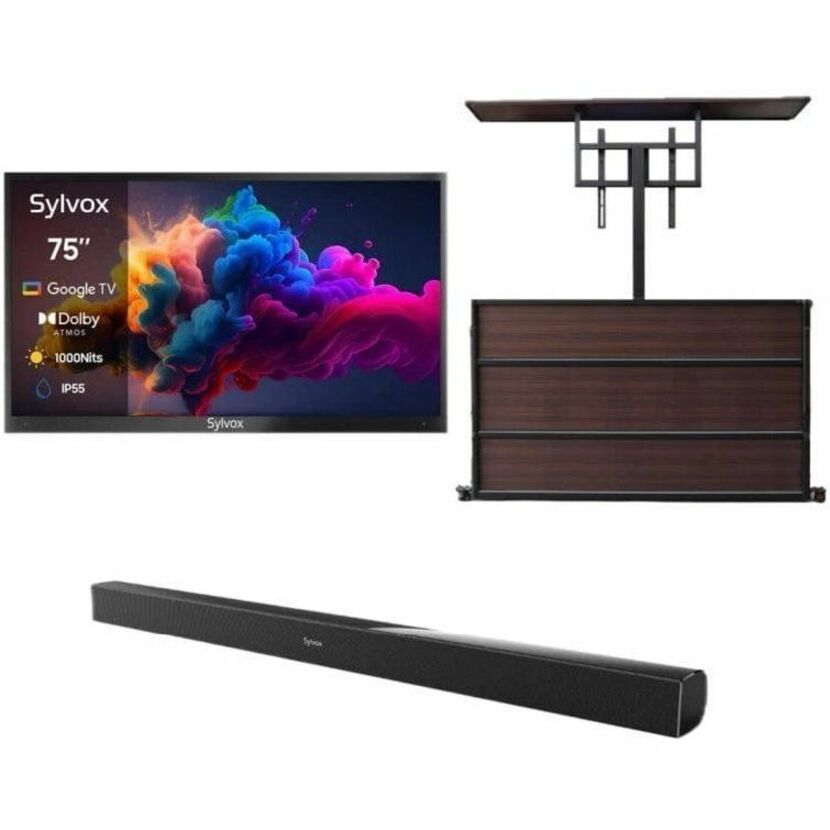 Alternate-Image9 Image for SYLVOX Deck Pro QLED 2.0 OQ75A2KHGD 75" Smart LED-LCD TV 2024 - 4K UHDTV - High Dynamic Range (HDR)