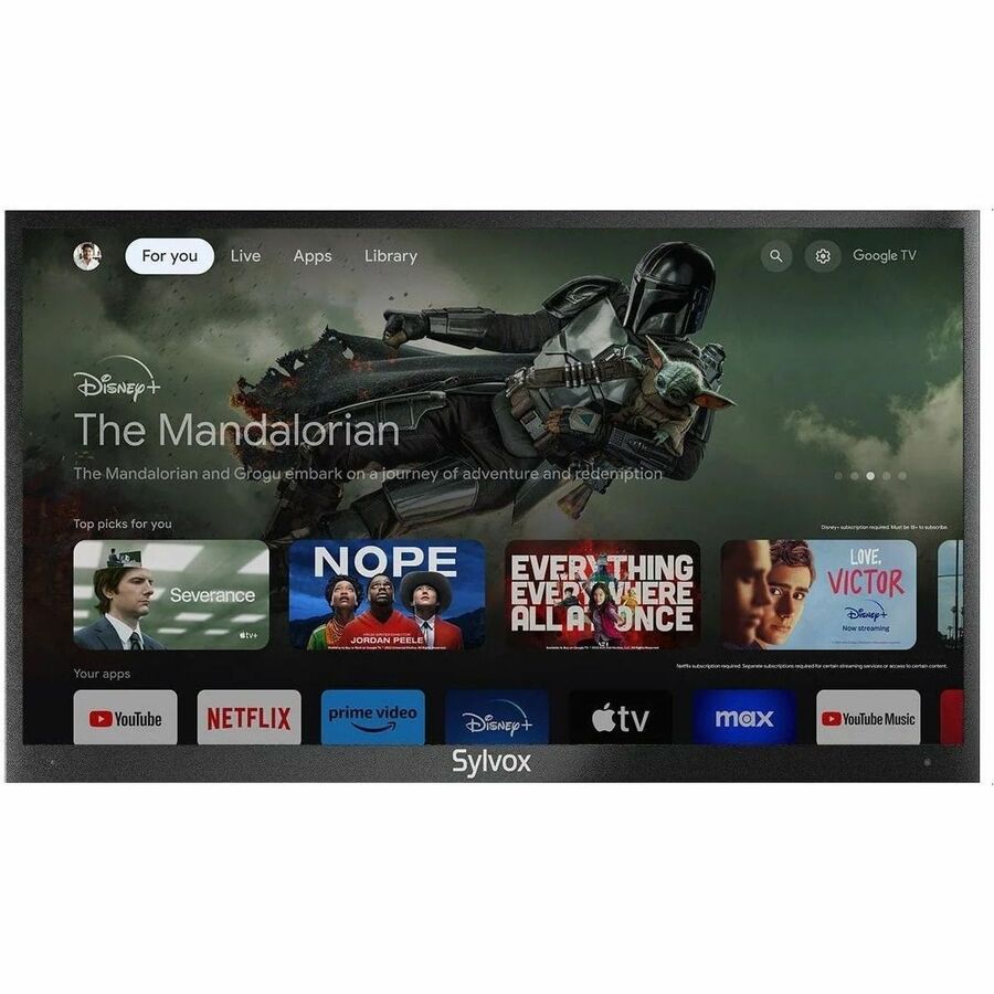 Front Image for SYLVOX Deck Pro QLED 2.0 OQ55A2KHGD 55" Smart LED-LCD TV 2024 - 4K UHDTV - High Dynamic Range (HDR)