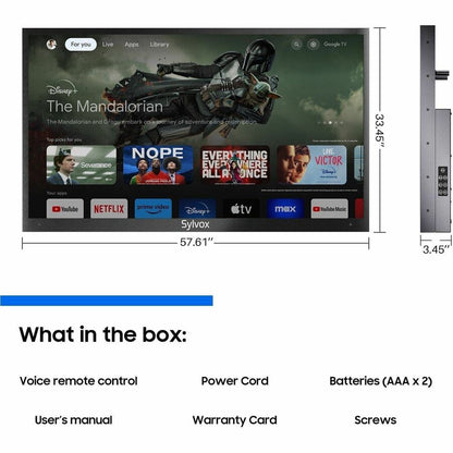 Alternate-Image3 Image for SYLVOX Deck Pro QLED 2.0 OQ65A2KHGD 65" Smart LED-LCD TV 2024 - 4K UHDTV - High Dynamic Range (HDR)