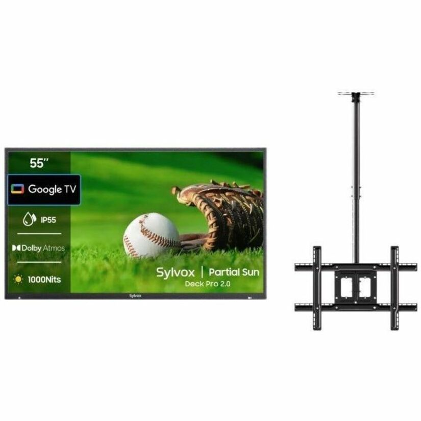 Alternate-Image5 Image for SYLVOX Deck Pro 2.0 OT55A2KHGD 55" Smart LED-LCD TV 2024 - 4K UHDTV - High Dynamic Range (HDR) - Black