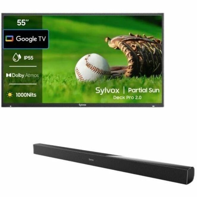 Alternate-Image2 Image for SYLVOX Deck Pro 2.0 OT55A2KHGD 55" Smart LED-LCD TV 2024 - 4K UHDTV - High Dynamic Range (HDR) - Black