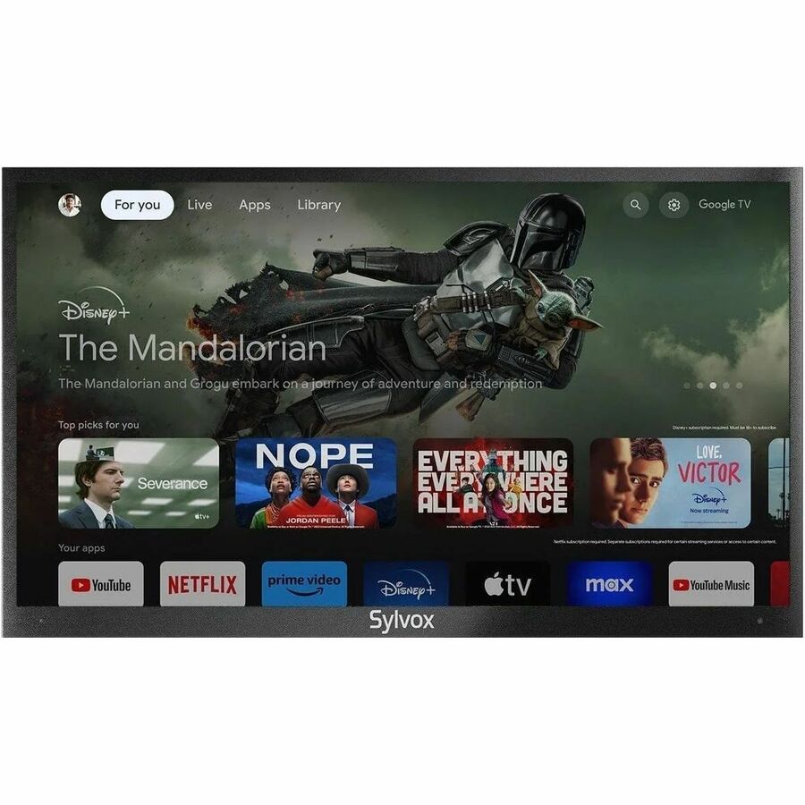 Front Image for SYLVOX Deck Pro 2.0 OT55A2KHGD 55" Smart LED-LCD TV 2024 - 4K UHDTV - High Dynamic Range (HDR) - Black