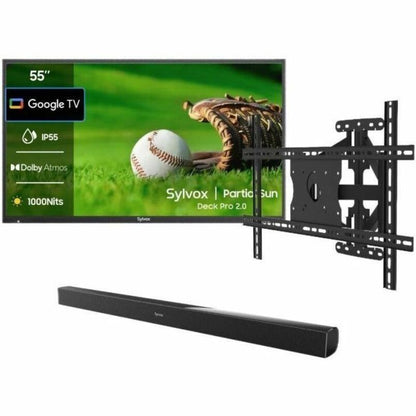 Alternate-Image4 Image for SYLVOX Deck Pro 2.0 OT55A2KHGD 55" Smart LED-LCD TV 2024 - 4K UHDTV - High Dynamic Range (HDR) - Black