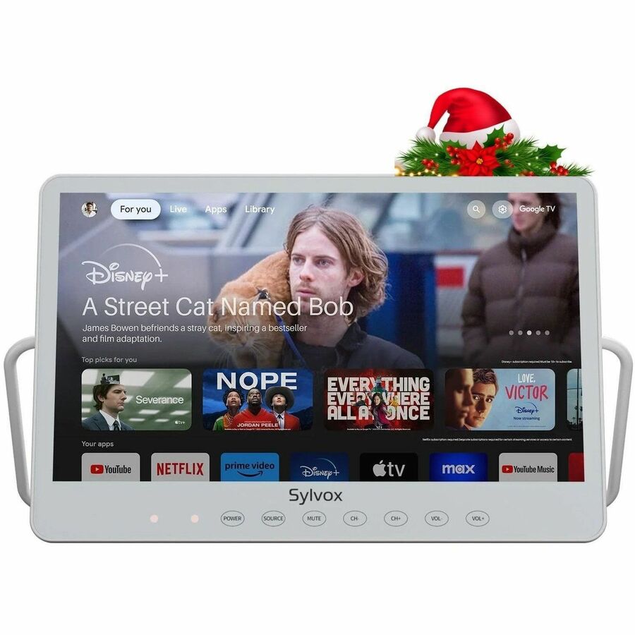 Alternate-Image3 Image for SYLVOX PT16A0KGGB 15.6" Smart LED-LCD TV 2024 - 4K UHDTV - White