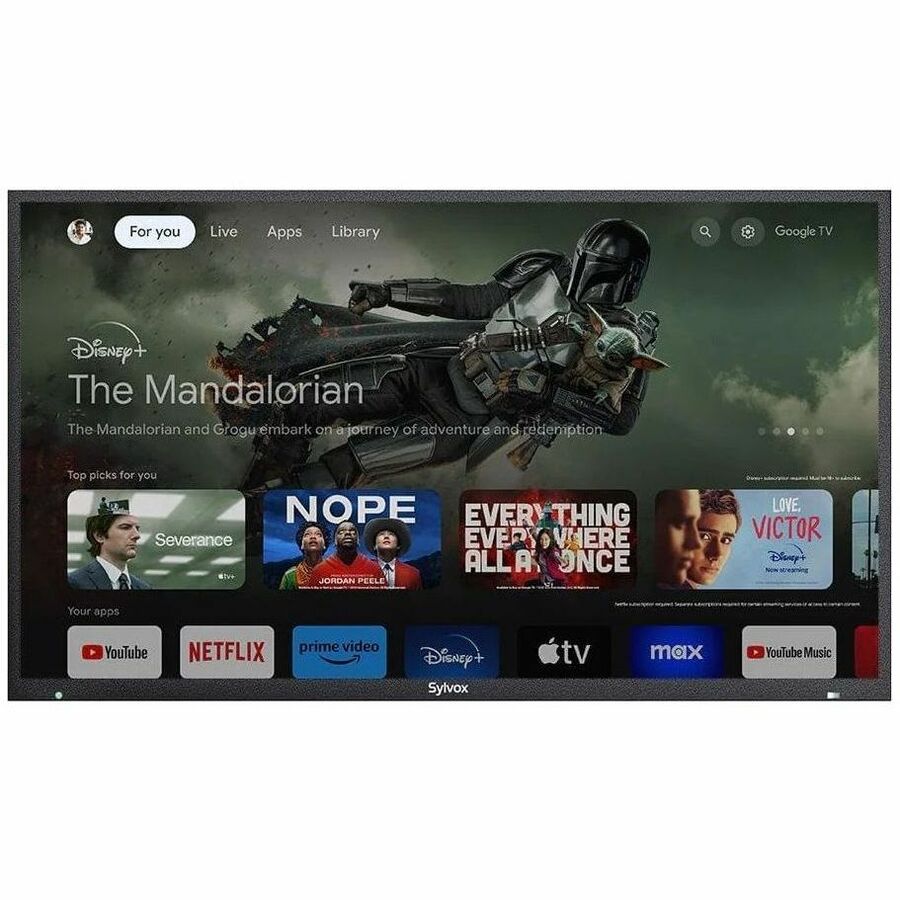 Front Image for SYLVOX Full Sun OQ75A2KHGF 75" Smart LED-LCD TV 2024 - 4K UHDTV - High Dynamic Range (HDR)