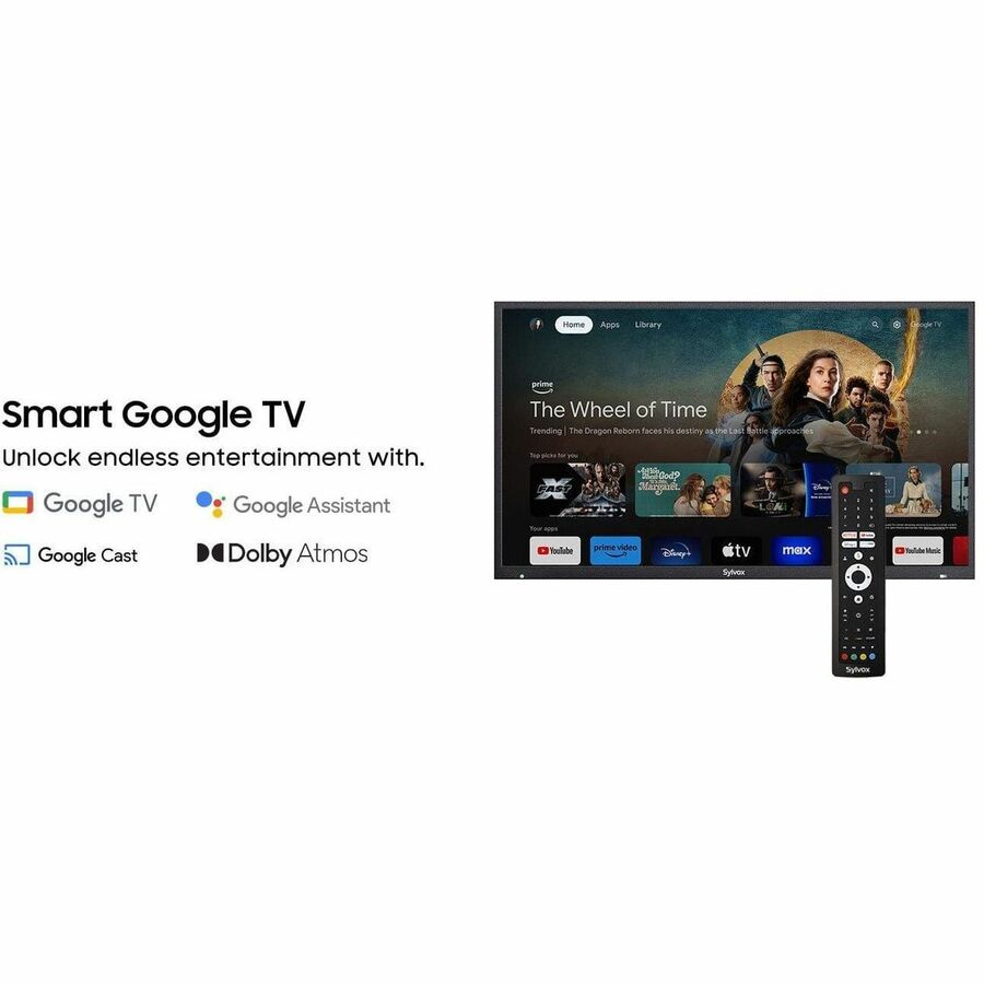 Alternate-Image8 Image for SYLVOX Deck Pro 2.0 OT43A2KHGD 43" Smart LED-LCD TV 2024 - 4K UHDTV - High Dynamic Range (HDR) - Black