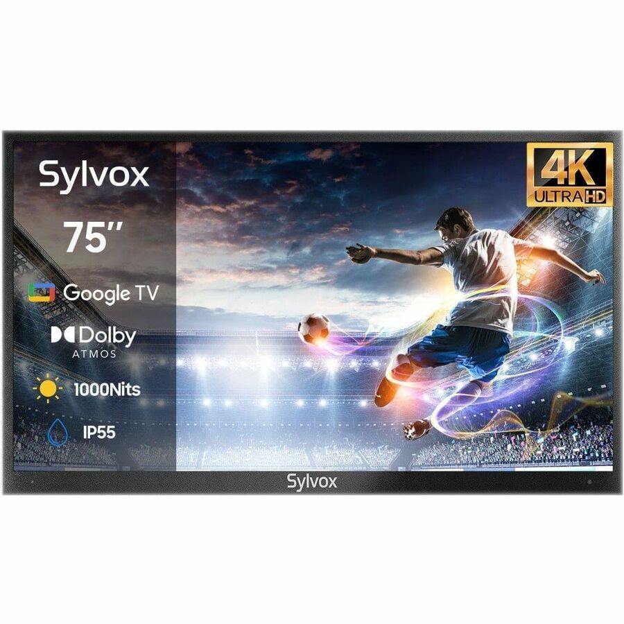 Front Image for SYLVOX Deck Pro 2.0 OT75A2KHGD 75" Smart LED-LCD TV 2024 - 4K UHDTV - High Dynamic Range (HDR) - Black