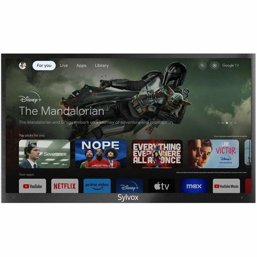 Front Image for SYLVOX Deck Pro QLED 2.0 OQ43A2KHGD 43" Smart LED-LCD TV 2024 - 4K UHDTV - High Dynamic Range (HDR)