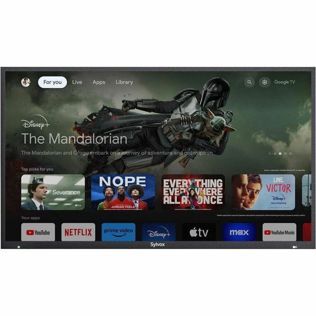 Main Image for SYLVOX Full Sun OQ55A2KHGF 55" Smart LED-LCD TV 2024 - 4K UHDTV - High Dynamic Range (HDR)